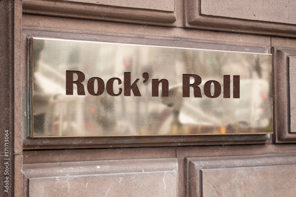 Schild 205 - Rockn Roll