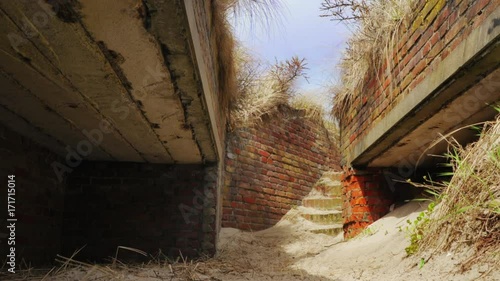 Atlantic wall ammunition supply trench timelapse ZOOM IN photo