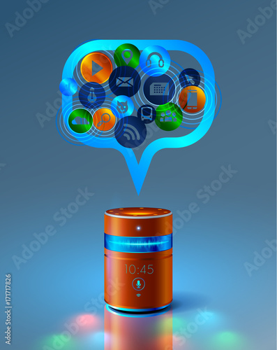 Smart speaker. voice control