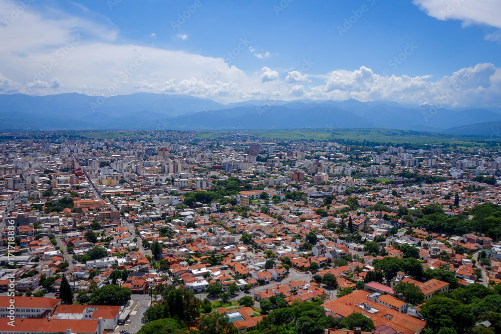 Salta, Argentina, aerial view