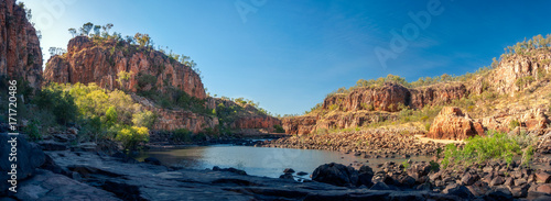 Katherine River Gorge panorama in Nitmiluk National Park, Northern Territory, Australia. photo