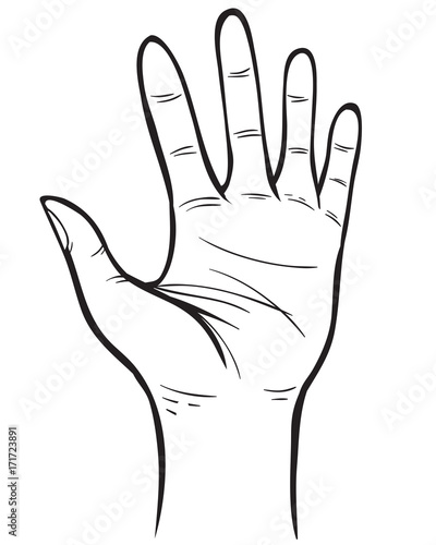 Hand Gesture Doodle Vector Illustration