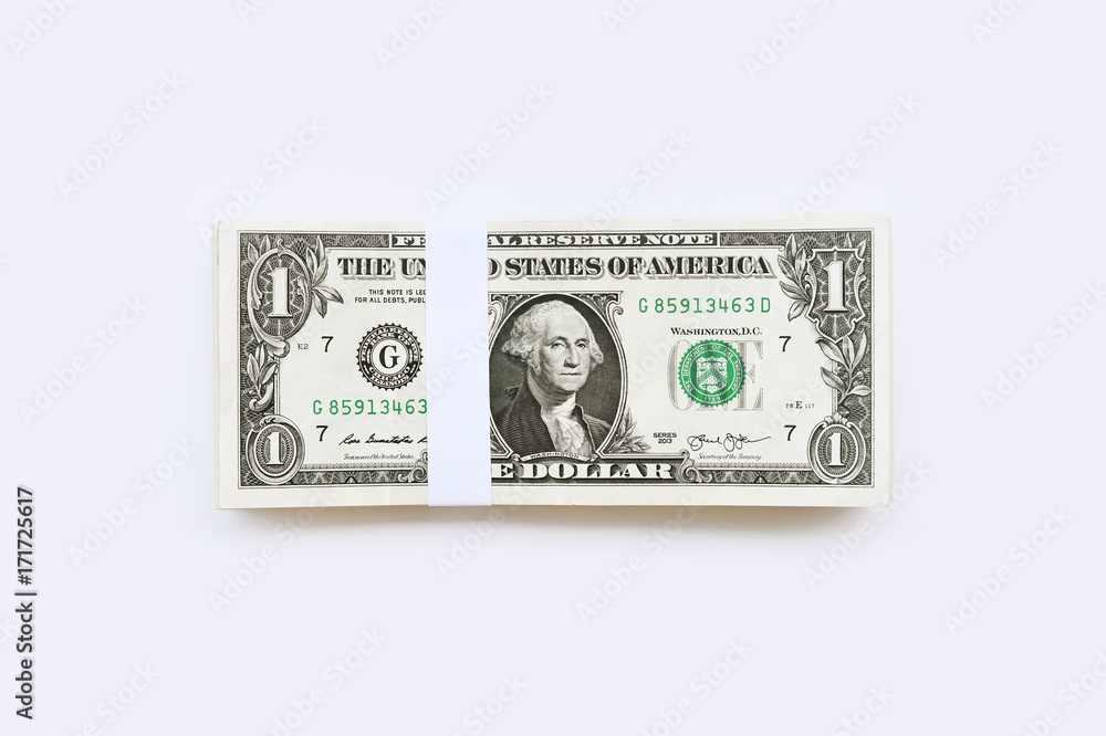 close up of banknote isolated on white background close up of banknote isolated on white background