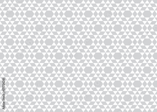 Seamless geometric pattern tile in gray and white color