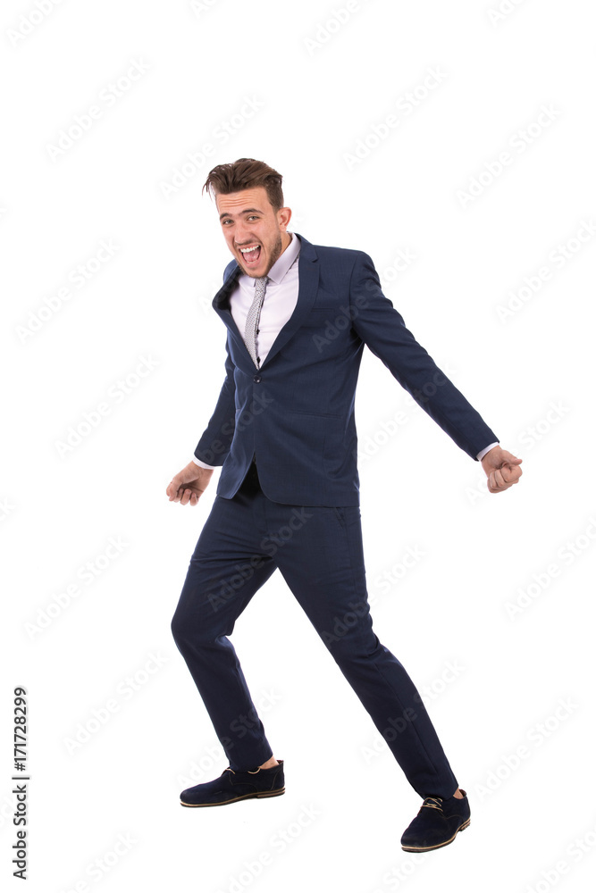 Excited businessman Excited businessman