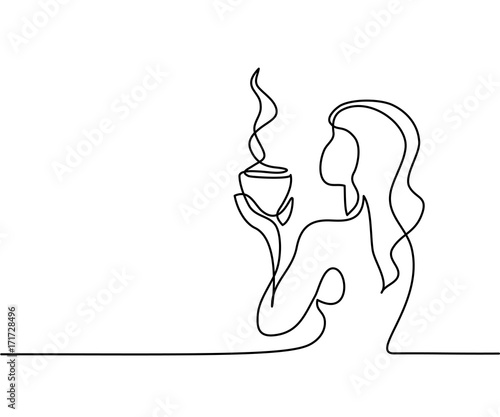 Fish Eye Perspective Simple Outline Hand Draw Sketch Vector Relax Sitting  Long Hair Woman Typing Something At Her Smartphone Stock Illustration -  Download Image Now - iStock