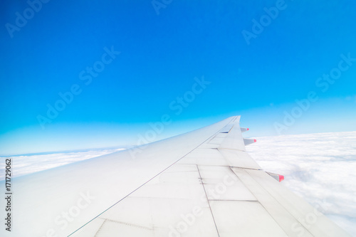 飛行機 窓からの景色