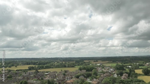 Aerial 7 of Houses in Rural Manchester, UK