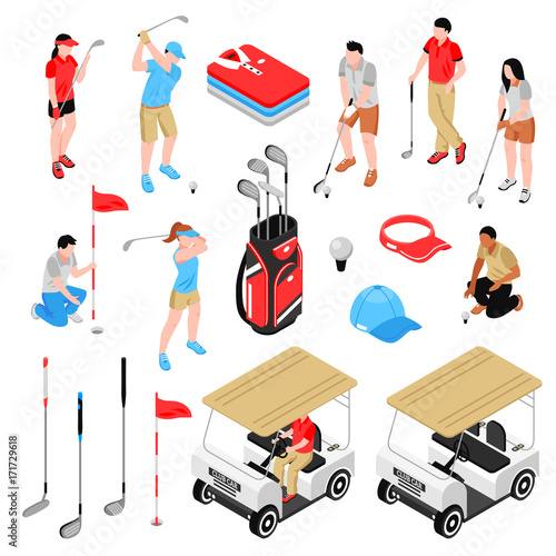 Golf Icons Set 