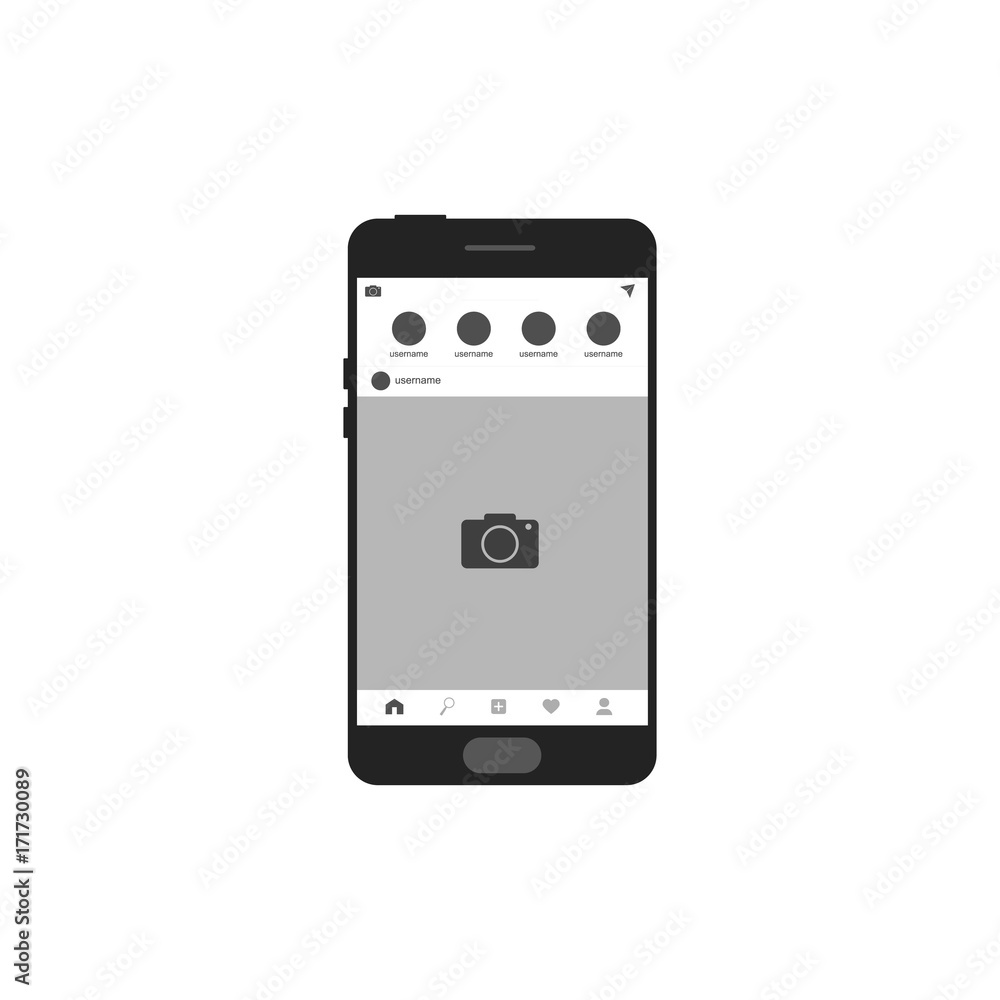 Network photo frame in smartphone Network photo frame in smartphone