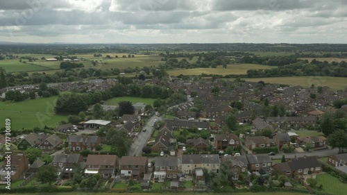 Aerial 10 of Houses in Rural Manchester, UK