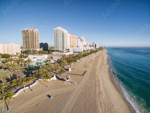 Aerial view of Fort Lauderdale beach, Florida, USA