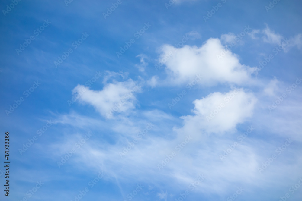 blue sky with cloud