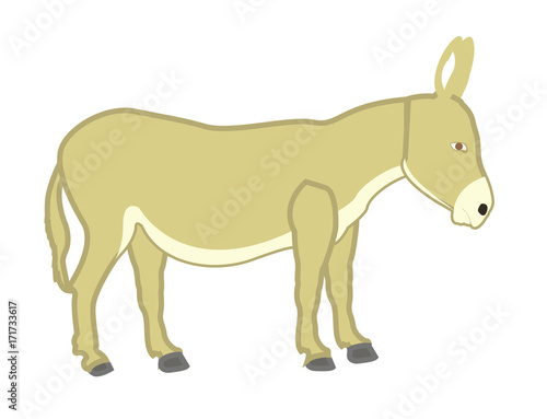 Donkey Drawing clip-art vector illustration 