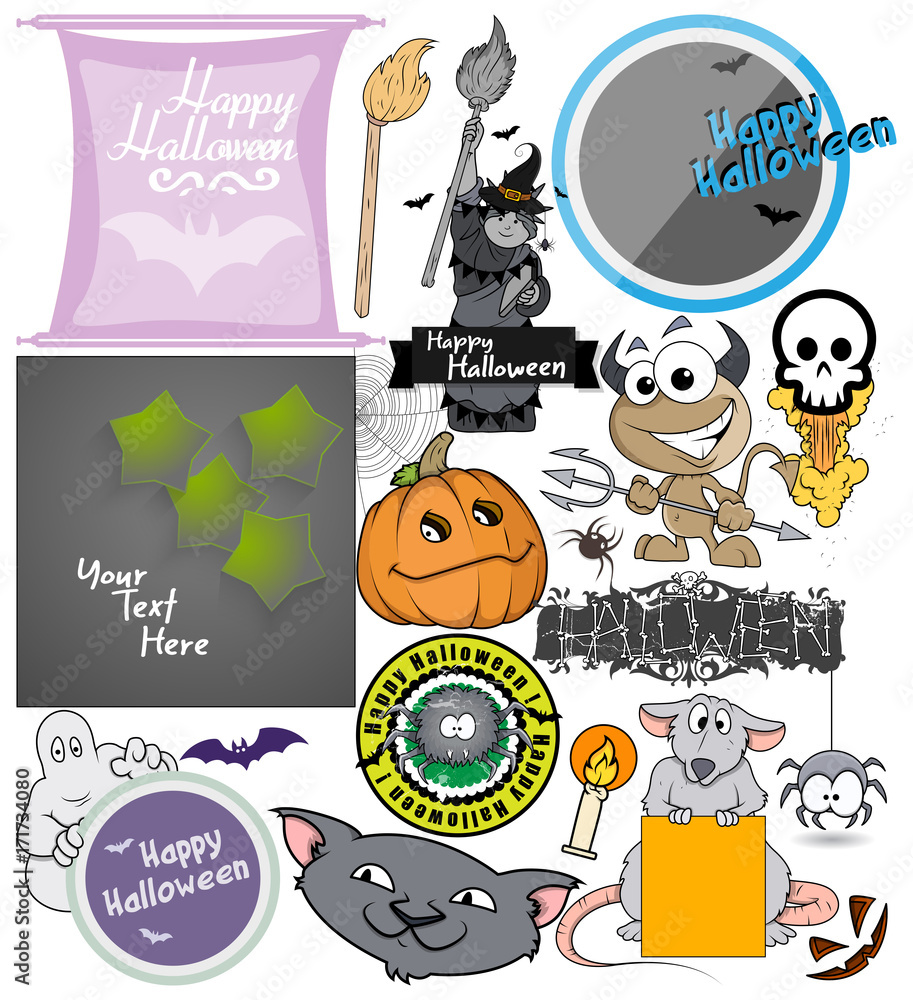 Halloween Vector Set clip-art Halloween Vector Set clip-art