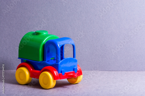 Toy truck. Toys for little children.