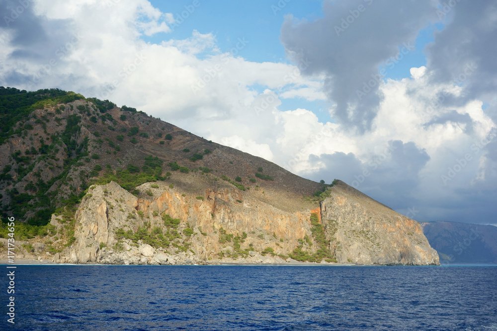 Coastline near Agia Roumeli, Crete, Greece