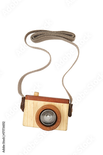 wood toy camera