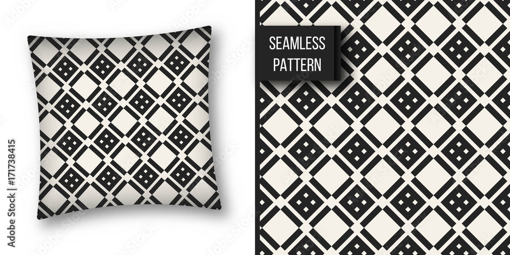Abstract concept vector monochrome geometric pattern. Black and white minimal background. Creative illustration template. Seamless stylish texture. For wallpaper, surface, web design, textile, decor. Abstract concept vector monochrome geometric pattern. Black and white minimal background. Creative illustration template. Seamless stylish texture. For wallpaper, surface, web design, textile, decor.