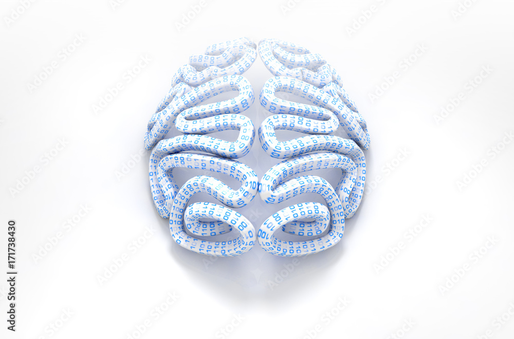 Stylized Artificial Intelligence Brain Stylized Artificial Intelligence Brain