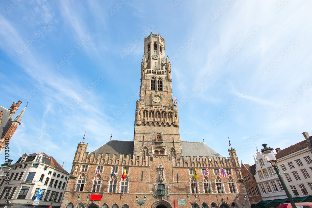 The Belfry of Bruges in Bruges, Belgium