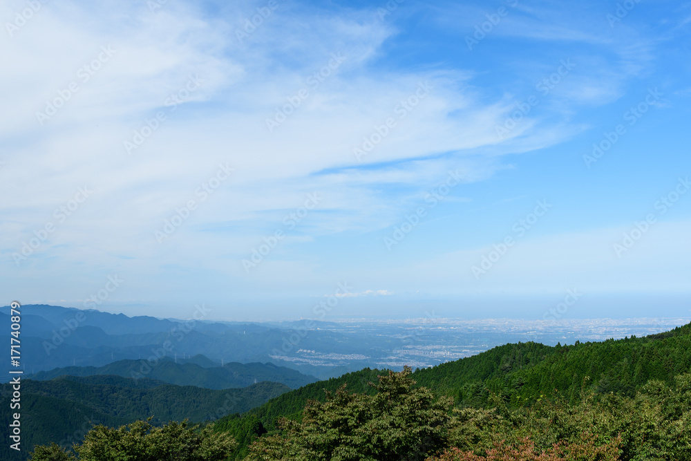 金剛山山頂からの風景 金剛山山頂からの風景