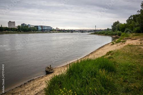 Wallpaper Mural Vistula river in Warsaw, Poland Torontodigital.ca