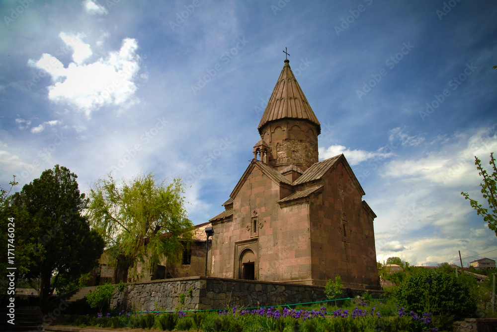 Exterior view to Saint Marianeh Church at Ashtarak, Aragatsotn Province, Armenia