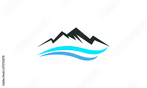 mountain and water