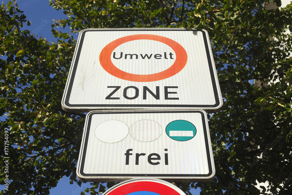 Verkehrsschild Umweltzone Stock Photo Adobe Stock