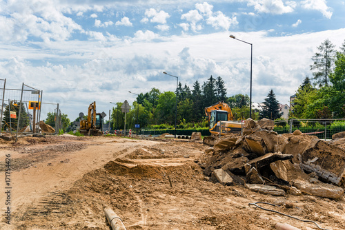 Road works site photo