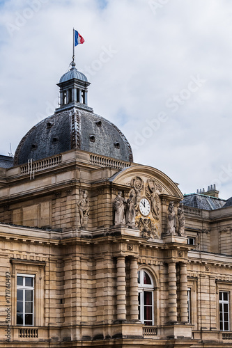 Fotografía Architectural fragments of Luxembourg Palace (Palais du Petit-Luxembourg) - home of president of French Senate