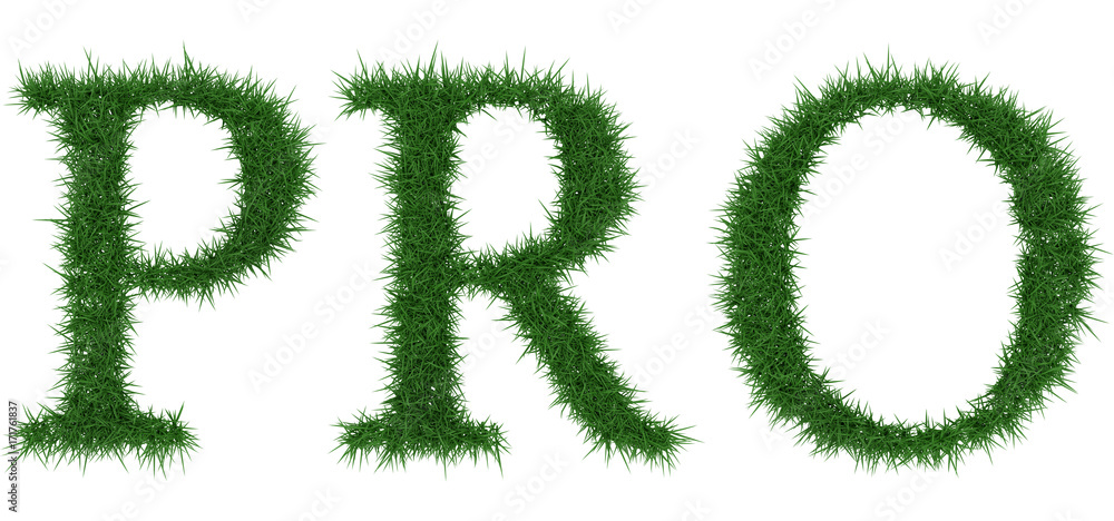 Pro - 3D rendering fresh Grass letters isolated on whhite background. Pro - 3D rendering fresh Grass letters isolated on whhite background.
