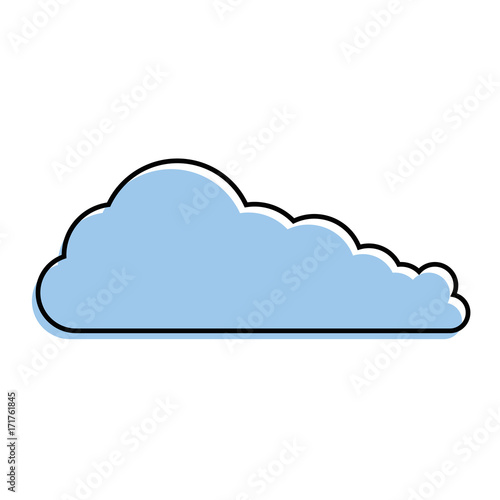 cloud silhouette isolated icon