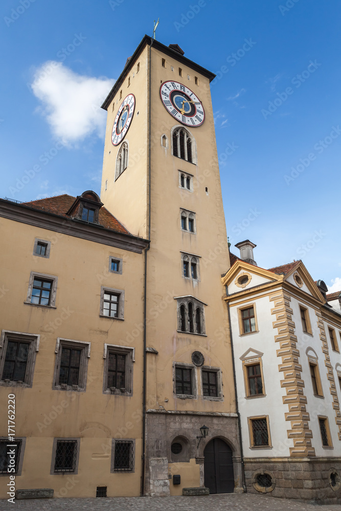 Regensburg clock tower, Germany