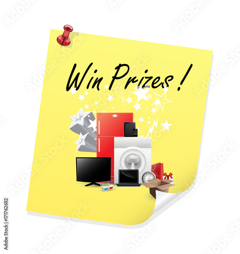 Electronic win prize Gadgets Vectors