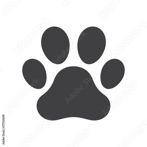Vector dog paw print