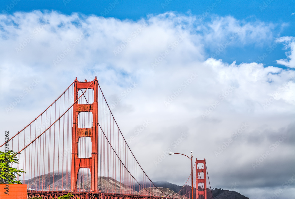 World famous Golden Gate bridge in San Francisco