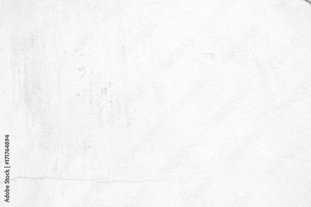 White Grunge Concrete Wall Background.
