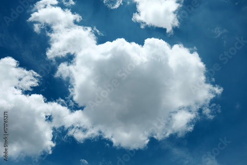 Bilde på lerret Blue Sky with Cloud Background.