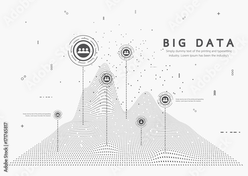 Digital Grid, Big Data Abstract Background Technology