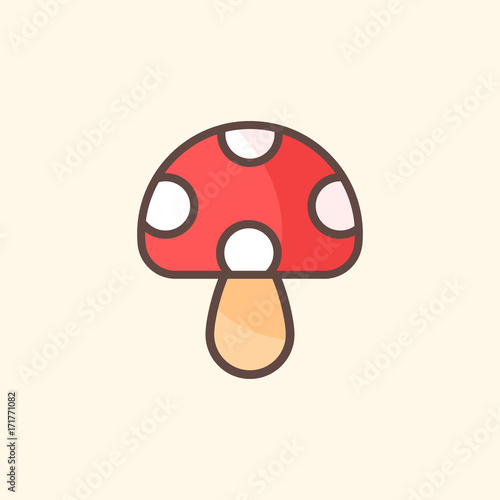 cartoon mushroom