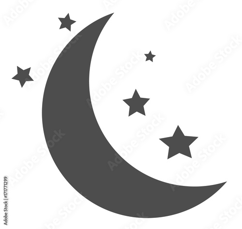 sleep icon on white background. flat style. sleep sign.