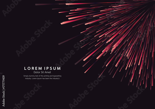 Lines composed of glowing backgrounds, abstract vector background