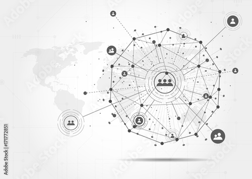 Connection technologies for business. Mixed media
