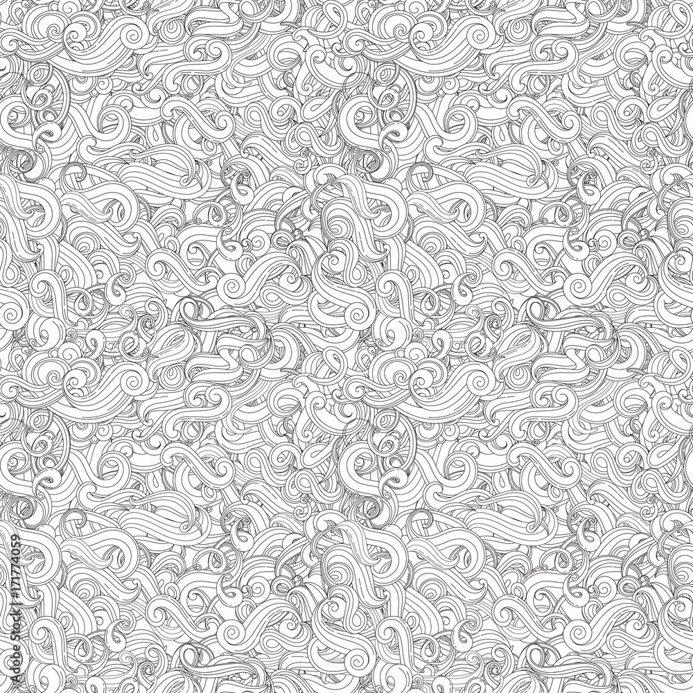Wave vector seamless pattern. Curves. Nice pattern model Wave vector seamless pattern. Curves. Nice pattern model