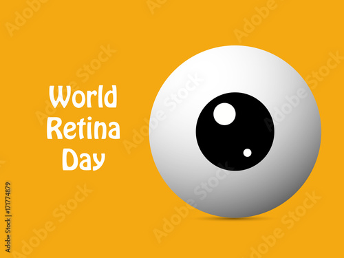 illustration of elements of World Retina Day Background