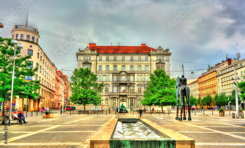 Moravske Namesti, a square in Brno, Czech Republic