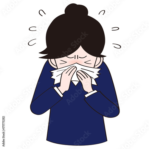 鼻水がツライ女性