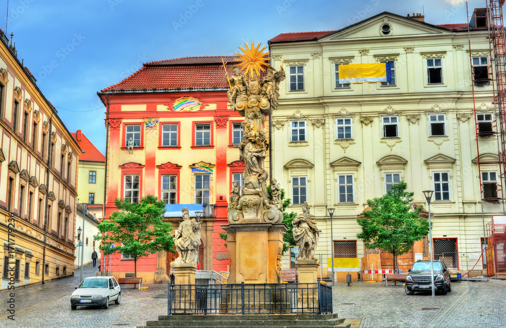 Holy trinity column in Brno, Czech Republic